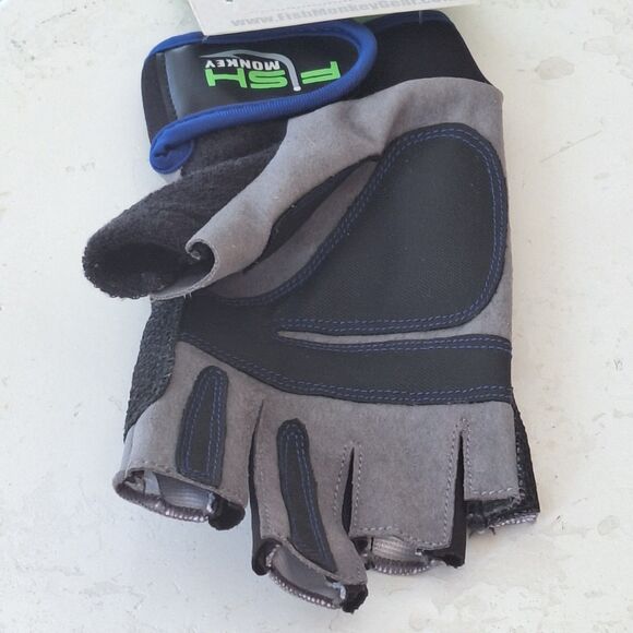 Fish Monkey THE CRUSHER ROYAL Performance Fishing Glove UPF 50+ ONE GLOVE size L - Picture 2 of 7